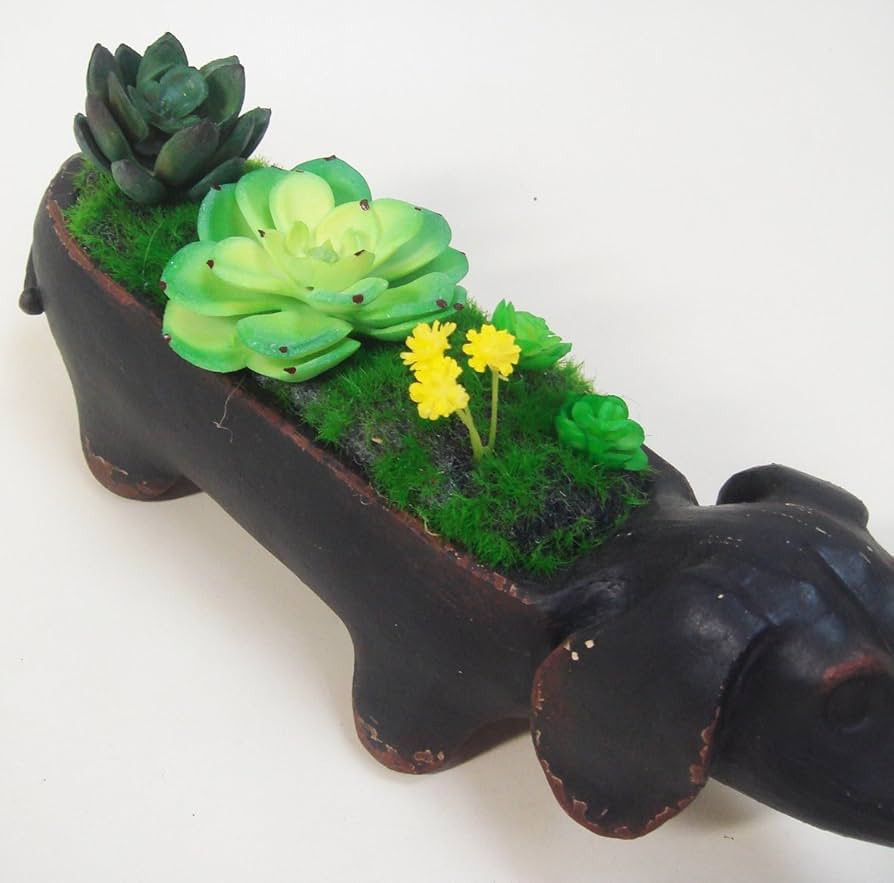 Amazon.co.jp: ? Cheeks Farm Figurine Dachshund Arrangement